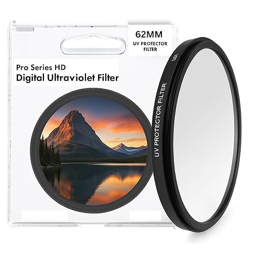 Tronixpro 62mm UV Protection Filter - HD Clear Digital Lens Protector for DSLR Camera, Reduces Glare & Ghosting