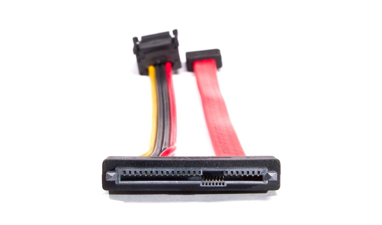 SiForce Tableau Unified SATA/SAS Signal and Power Cable (3M-Style) - 8" - TC4-8-R3 Bundle Reusable Anti-Static Bag