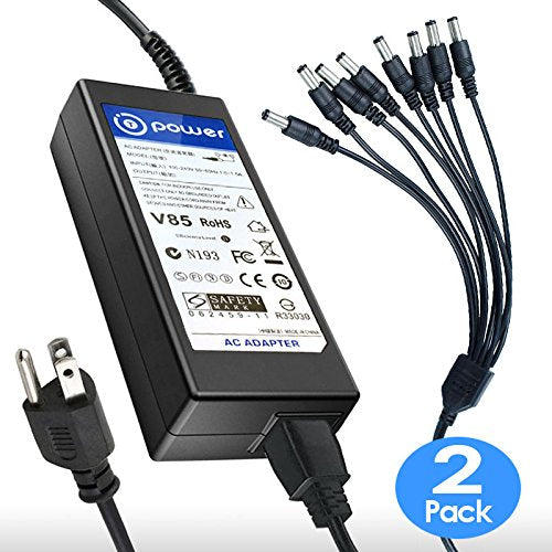 T-Power Ac Adapter for Samsung SDS SDE SDH Series 4, 8, 16 Channels DVR Security Cam CCTV System Digital Video Camera Charger Power Supply Cord…