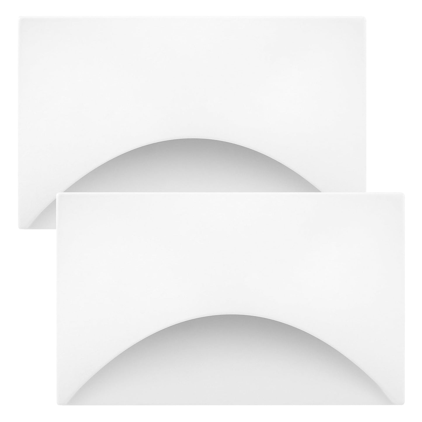 Maxxima Horizontal Curved LED Step Light, Indoor/Outdoor Stair Light, 5 CCT Color Selectable 2700K, 3000K, 3500K, 4000K, 5000K, 85 Lumens, White