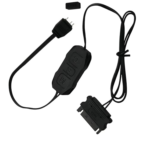 3Pin ARGB Controller 5V Aura RGB Controller Plastic SATA Power Supply Light Stripe Remote Controller