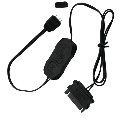 3Pin ARGB Controller 5V Aura RGB Controller Plastic SATA Power Supply Light Stripe Remote Controller