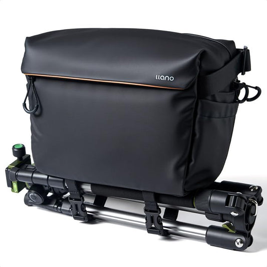 llano 6L Camera Sling Bag for Photographers, DSLR Shoulder Bag Small, Compact Crossbody Camera Case with Adjustable Strap for Canon Nikon Sony