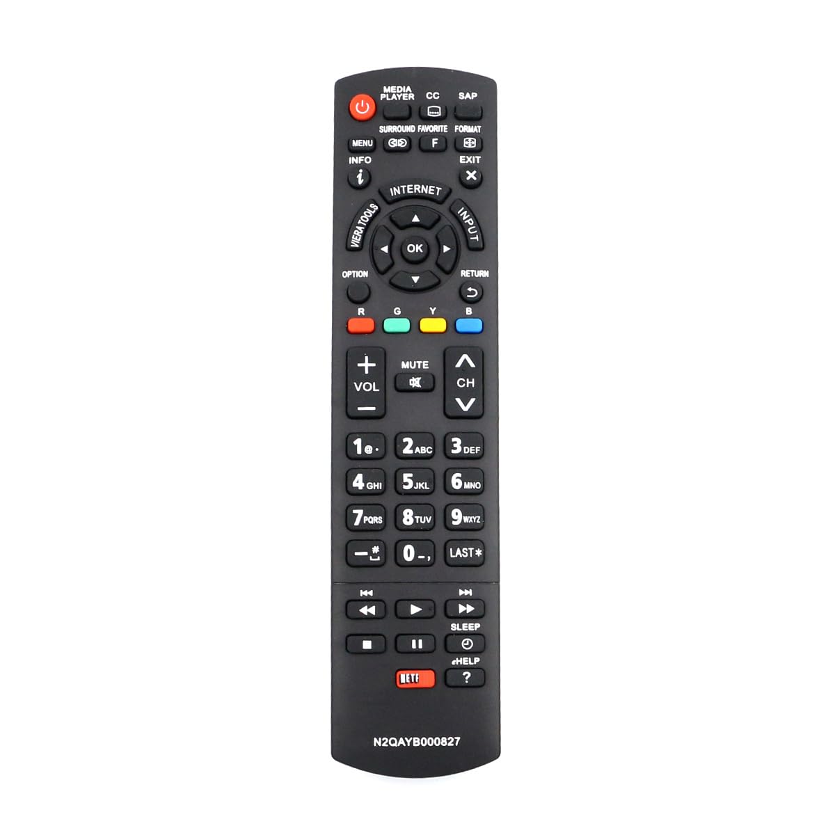 ZdalaMit N2QAYB000827 Replacement Remote Control fit for Panasonic TV TC-50PS64 TC-65PS64 TC-P42S60 TC-P50S60 TC-P55S60 TC-P60S60 TC-P65S60 TC50PS64