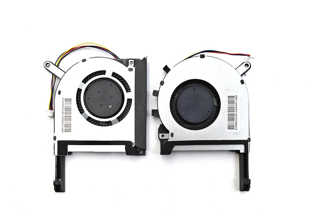 Replacement CPU & GPU Fan for TUF Gaming FX505 FX505GE FX505GM FX86FE FX86FM FX86SM DFS5K12114262H DFS5K12304363H