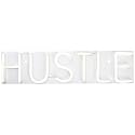LED Hustle Neon Lighted Wall Sign - 20" - White