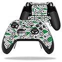 MightySkins Carbon Fiber Skin for Microsoft Xbox One Elite Controller - Retro Controllers 1 | Protective, Durable Textured Carbon Fiber Finish | Easy
