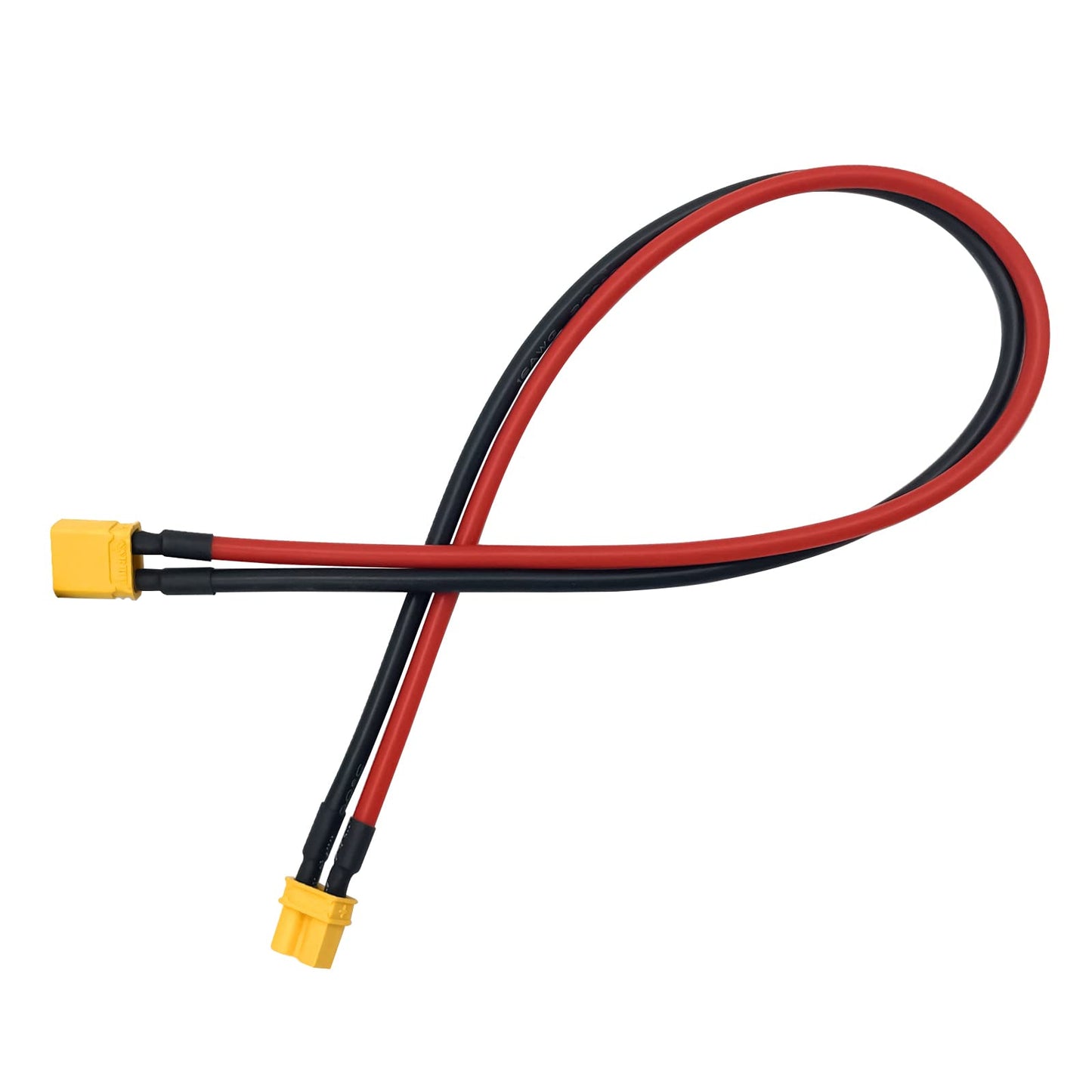 2pcs Amass XT30 U-F/M Male to Female Plug Extension Cable Lead Silicone Wire 16AWG Lithium Battery Plug Connector