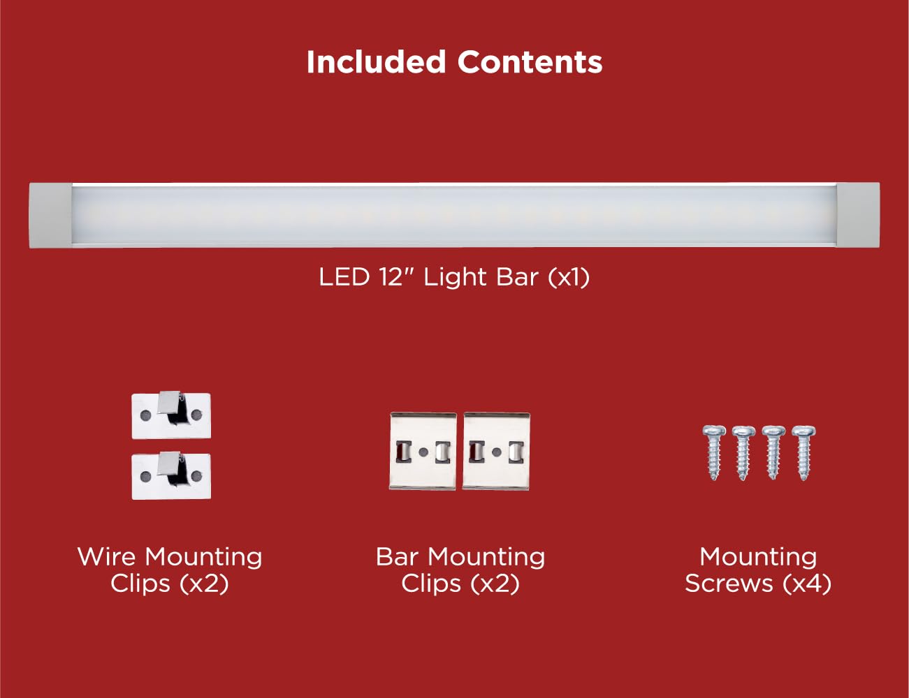 PureOptics LED Professional Push Wire Under Cabinet Light Bar, Add-on, Plug-in or Hardwire Compatible, Adjustable White and RGB LED, for Kitchen