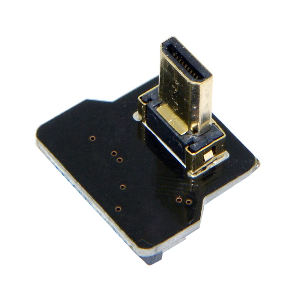 JSER CYFPV Micro HDMI Type D Male Down Angled 90 Degree for FPV HDTV Multicopter Aerial Photography
