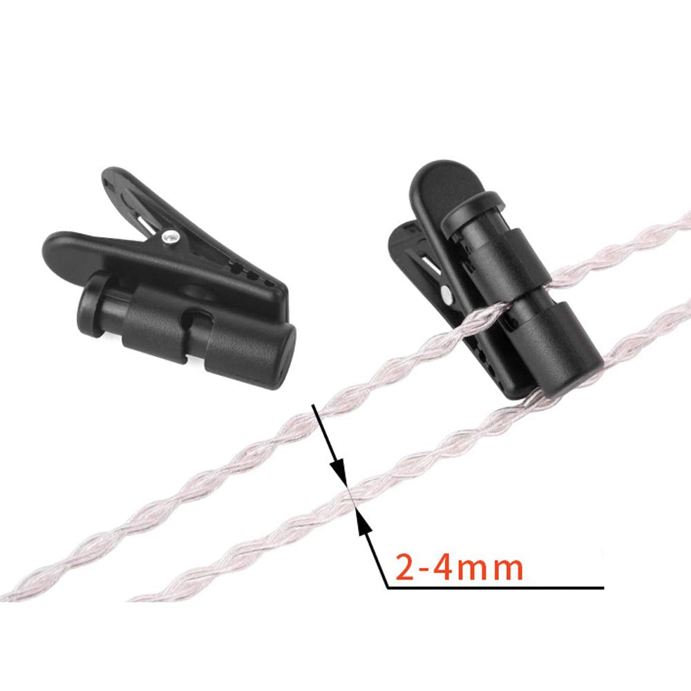 ezonpinzv 2 Packs Earpiece Headphone Earphone Earbud Cable Clip Clamp Hooks Compatible with Sennheiser IE80S IE800s 334 mis Technica dhc 1.5mm-3mm…
