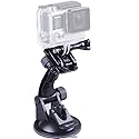Smatree Suction Cup Mount Compatible for G*pro Action Camera 12/11/10/9/8/7/6/5/4/3+/3/Session/DJI OSMO Action 4/3 Camera