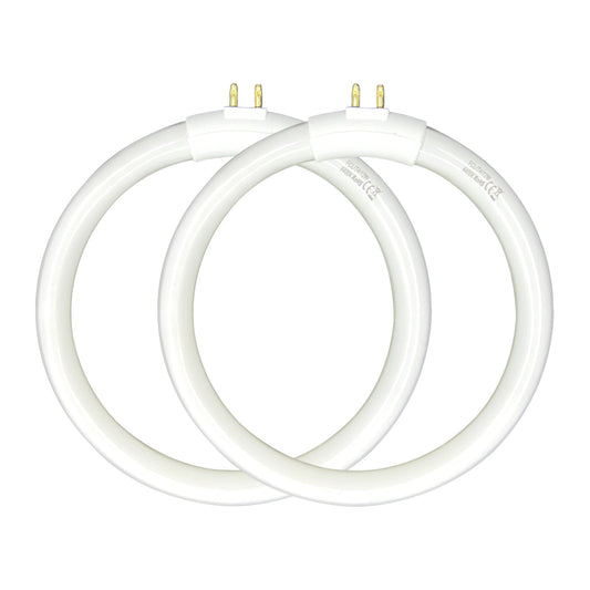 (2pack) 4.75’’ T4 Type 12W 6400K Circular Bulb Replacement for Magnifier Desk Light,Vanity Magnifying Makeup Mirror,Daylight 6400K Fluorescent Lamp