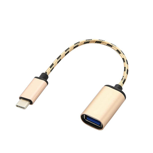 USB C to USB 3.0 Adapter, Type C OTG Cable GOLDED Blue USB C Male to USB A Female Compatible for Nexus 5X 6P LG G5 HTC M10 Sansumg Xiaomi Huawei…