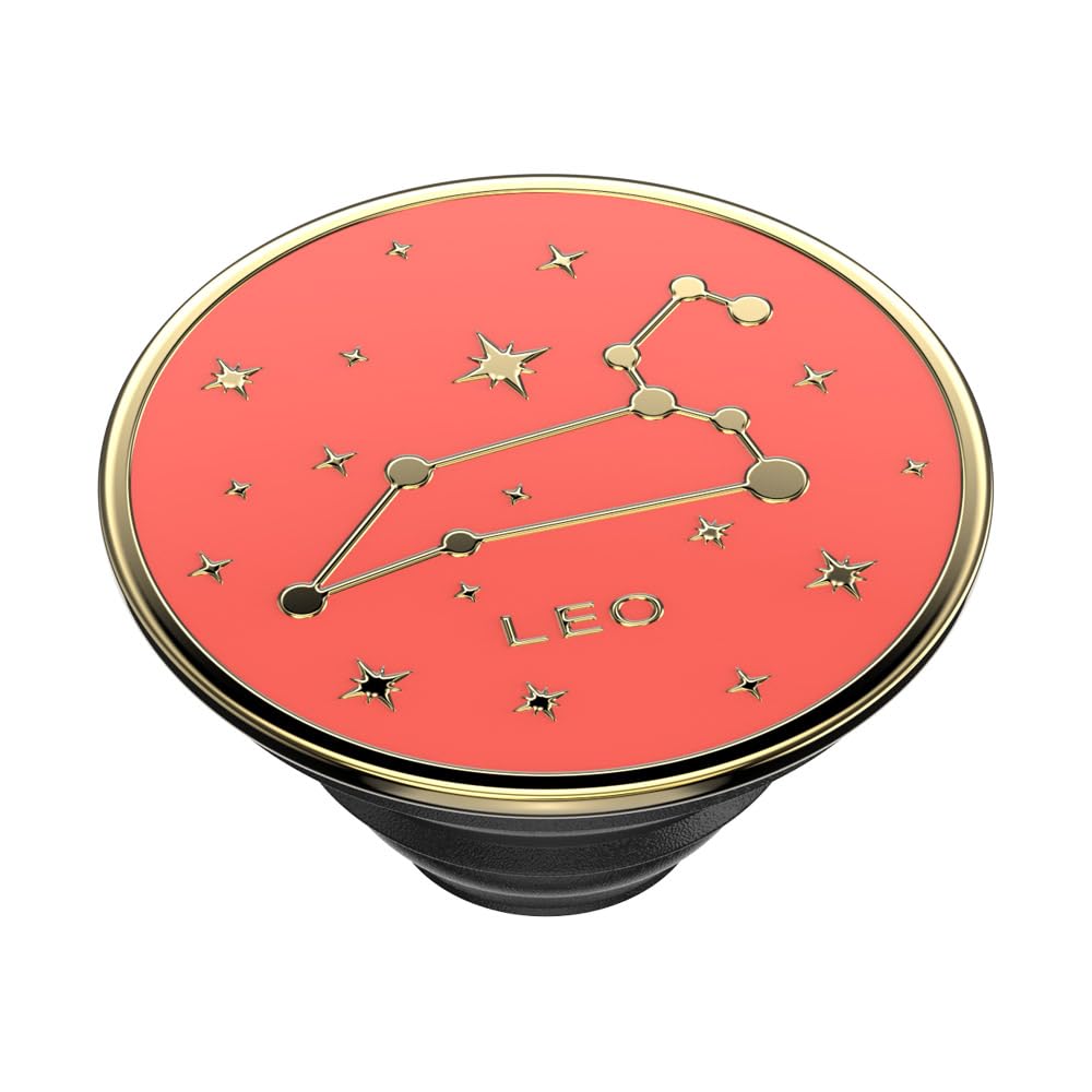PopSockets Phone Grip with Expanding Kickstand, Adhesive Grip, Enamel - Zodiac Leo