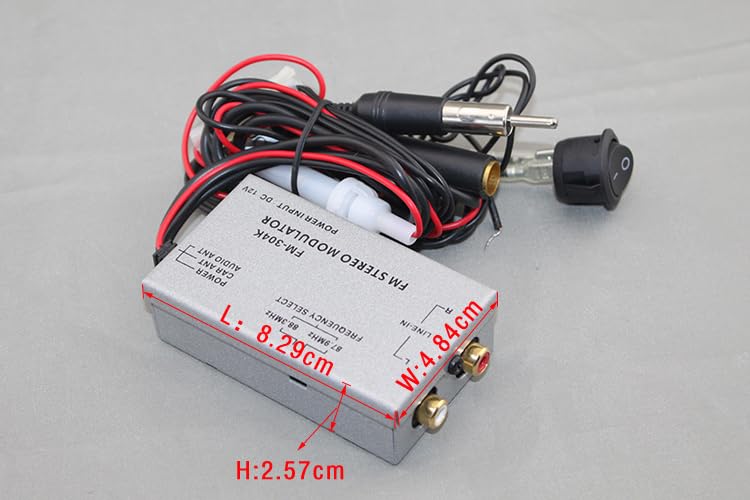 YONGJIANGXIA Factory Audio Stereo Aux RCA Audio Input Adapter Wired FM Modulator Free RCA Cable