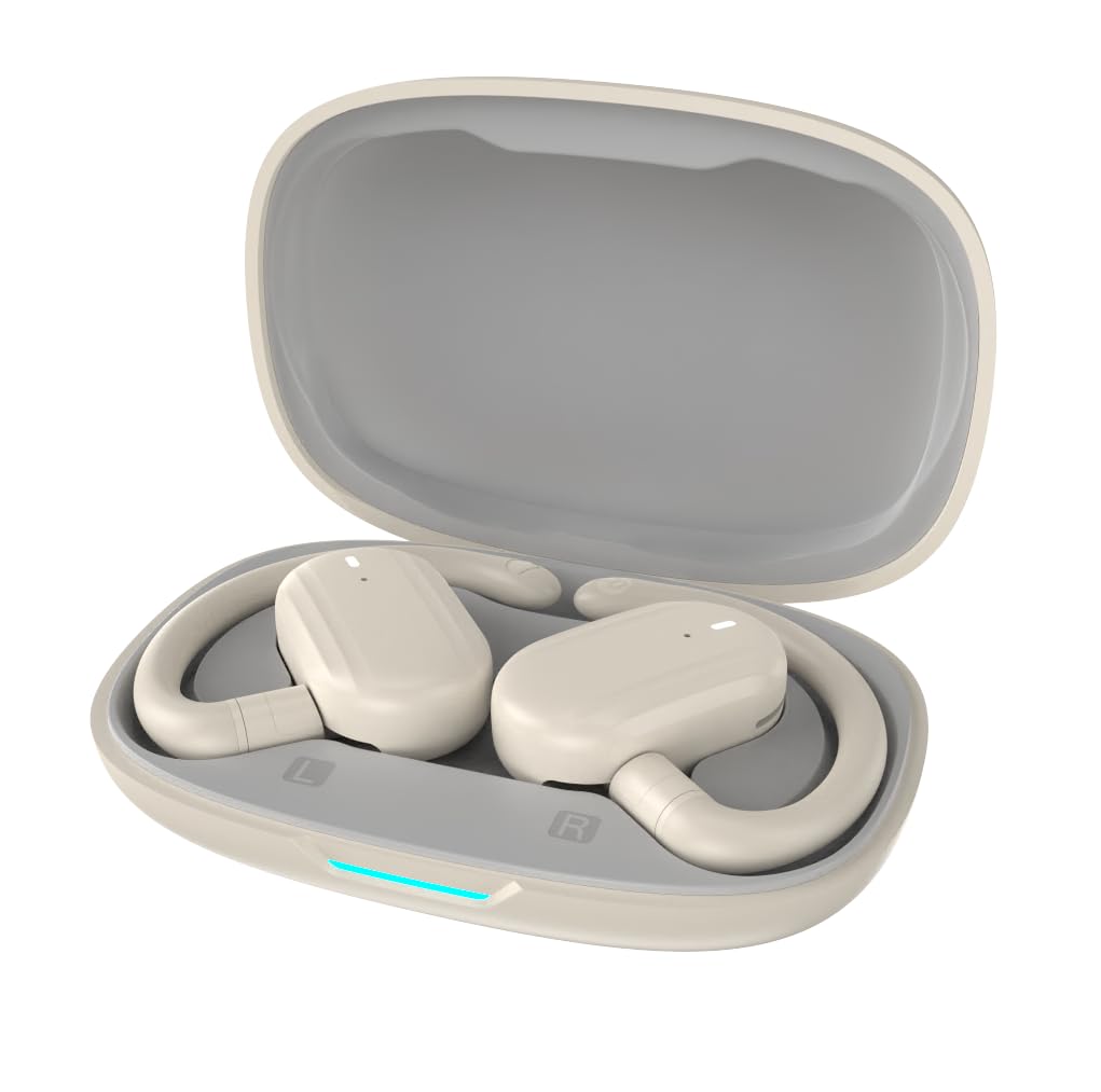 SIXTHGU Open Ear Headphones, Wireless Earbuds Lightweight Adjustable Ear Hooks, Ultra-Comfort, Powerful Sound, Clear Calls, IP55, 36H Playtime…