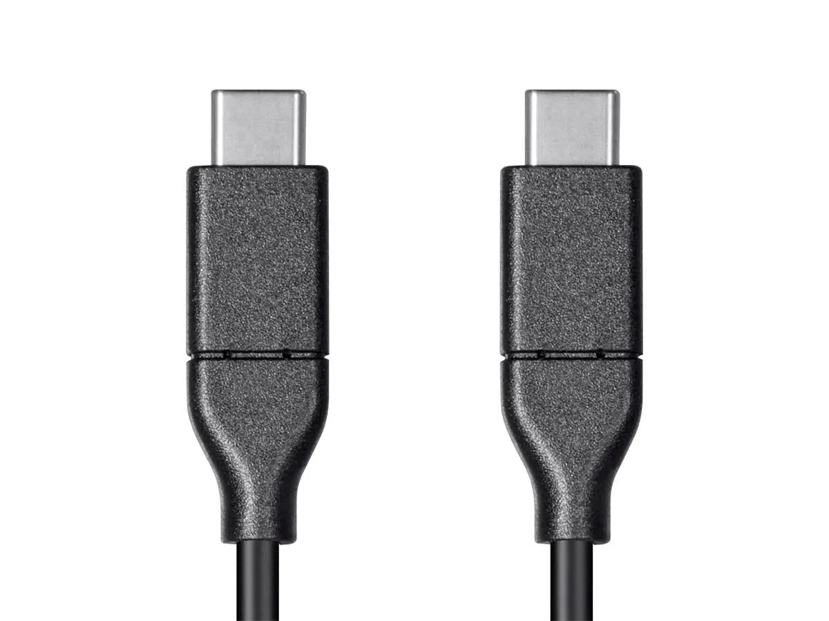 Monoprice Essentials USB-C to USB-C 2.0 Cable - 480Mbps, 5A, 26AWG, 4m (13.1 ft) Black