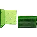 (10) 12mm Replacement Video Game Cases - Translucent Green - Compatible with Xbox One - #VGBR12XONE