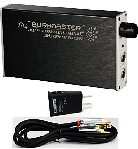 iBasso D14 Bushmaster Portable Headphone Amplifier/DAC with Optical & 3.5mm Stereo to RCA Connection Kit