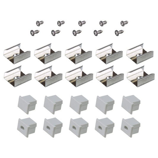 Armacost Lighting Deep Surface Mount LED Tape Light Accessory Pack - Grey, 960004