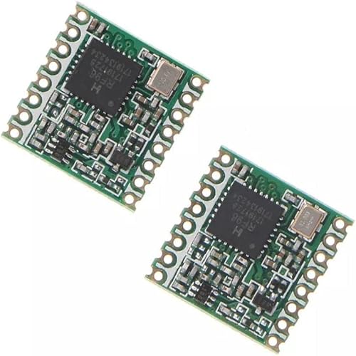 Lubeby Smart HopeRF Original sx1276 Based RF Module, LoRa1276 RFM95W 915Mhz Lora Ultra Long Range Transceiver (RFM95W (915MHz) * 2 PCS)