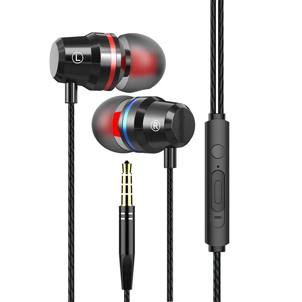 Earbuds Wired Earphones with Microphone in-Ear Headphones for Samsung Galaxy A15 A16 A25 A05 A06 A14 A04e A13 A03S A12 A52 A10e S10 S9 Plus, Moto G…