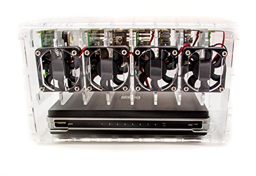 Cluster Case for Raspberry Pi5/Pi4/Pi3 and Other Single Board Computers | Cloudlet Case - Clear