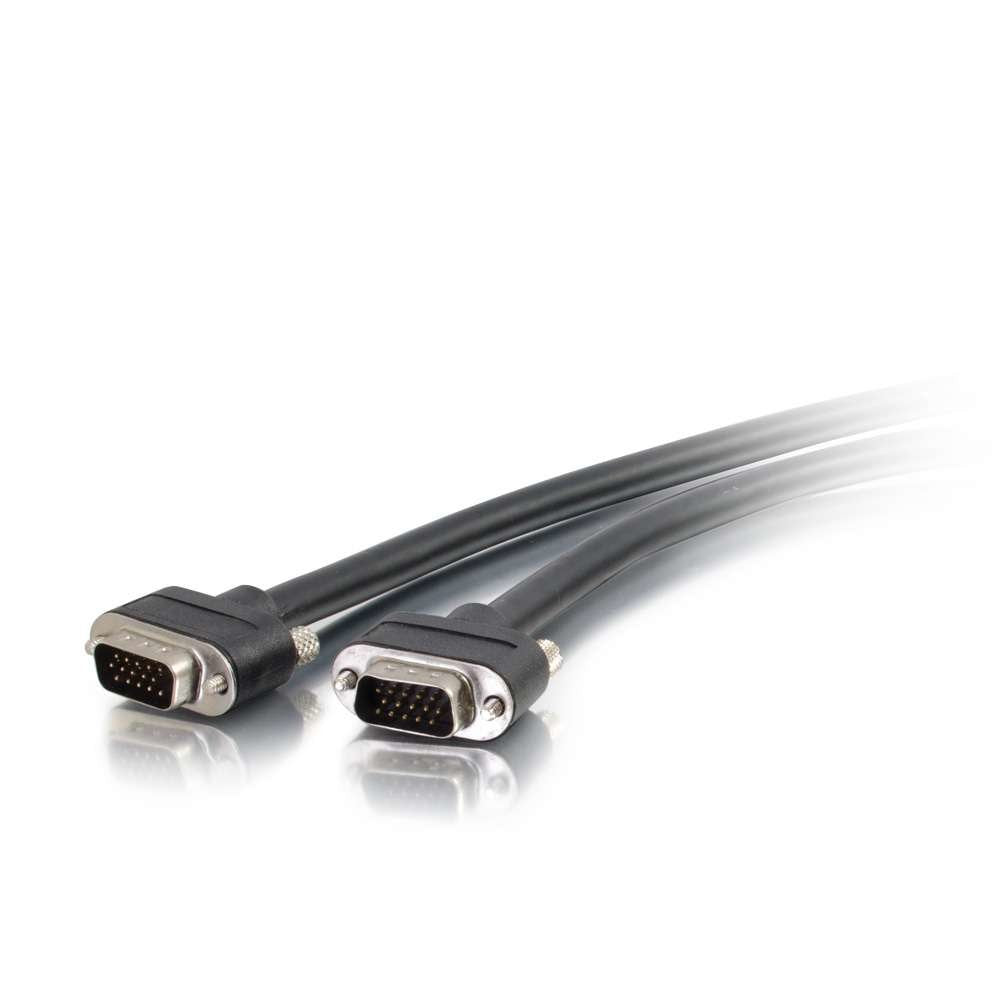 C2G 50214 VGA Cable - Select VGA Video Cable M/M, In-Wall CMG-Rated, Black (12 Feet, 3.65 Meters)