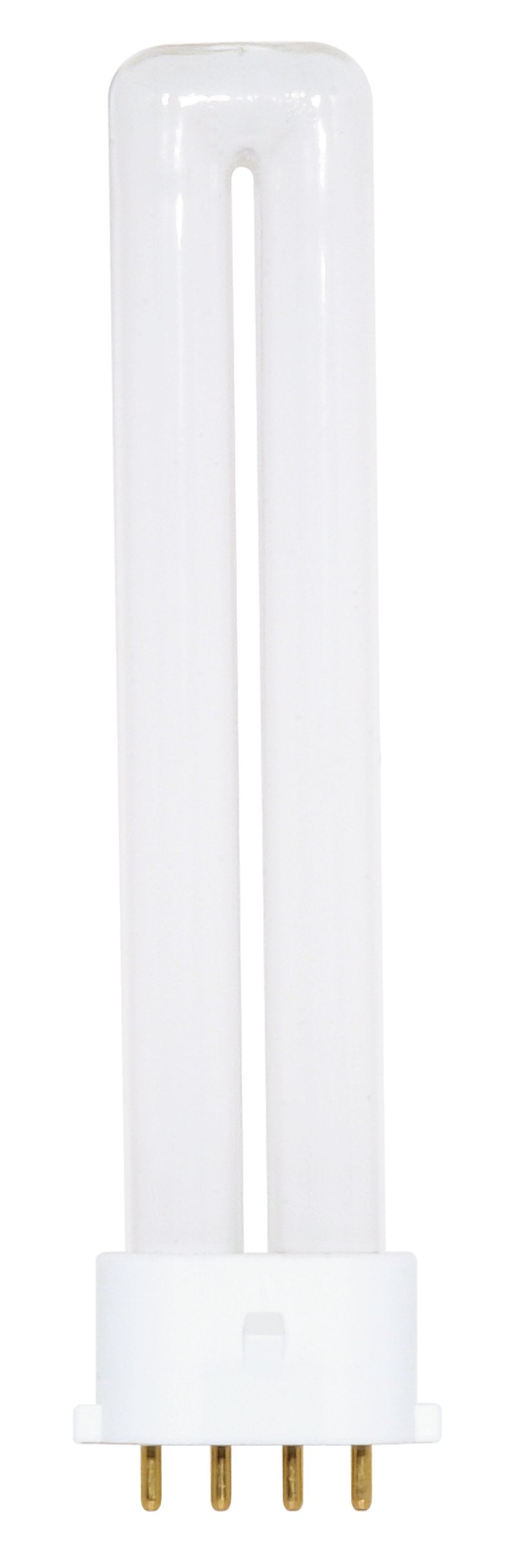 Satco S8364 2700K 9-Watt 2G7 Base T4 Twin 4-Pin Tube for Electronic and Dimming Ballasts, 1 Count (Pack of 1)