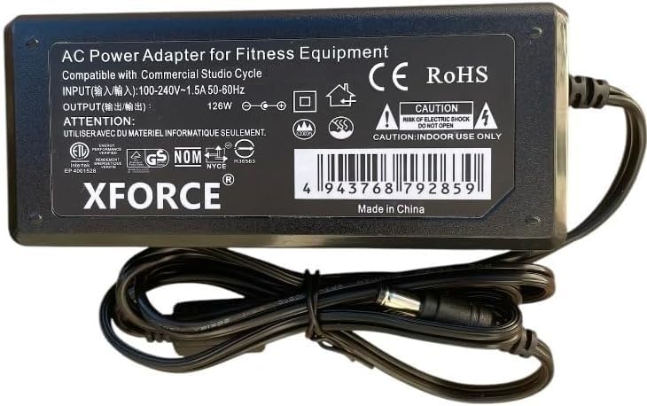 AC Adapter Compatible with NordicTrack Commercial S22i Studio Cycle Bike