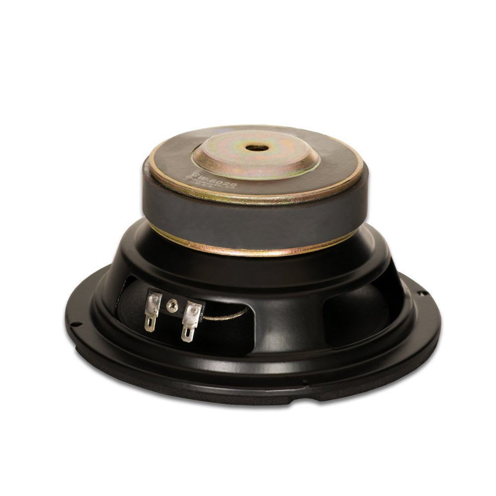 Goldwood Sound GW-6028 Rubber Surround 6.5" Woofer 170 Watts 8ohm Replacement Speaker, Black