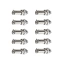 Ximimark 10 Pairs 12mm Thread 4 Pins Male Female Panel Metal Aviation Wire Connector