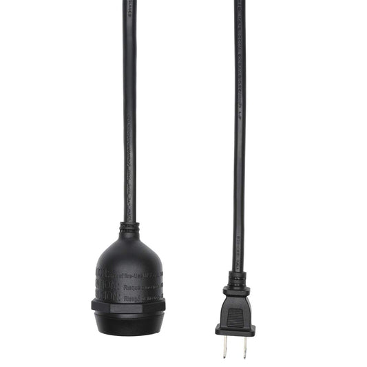 5ft 1-Socket Mini Pendant Light, Heavy Duty Weatherproof Patio String Lights, E26/E27 Hanging Ceiling Lamp Kit, for Bistro Bar Kitchen Backyard