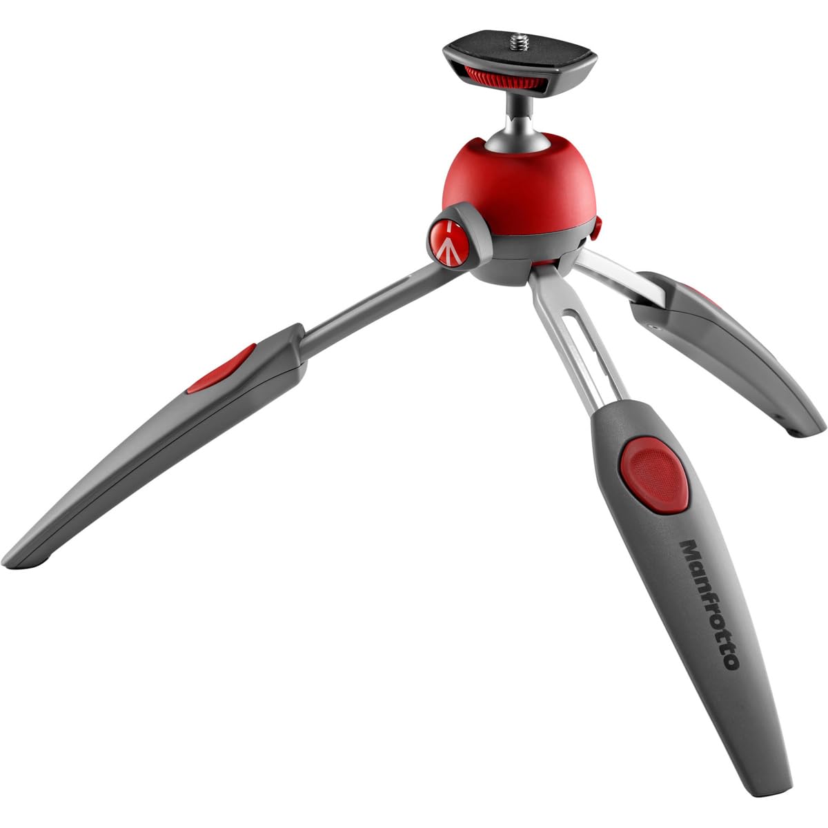 Manfrotto PIXI EVO 2-Section Mini Tripod, Red (MTPIXIEVO-RD)
