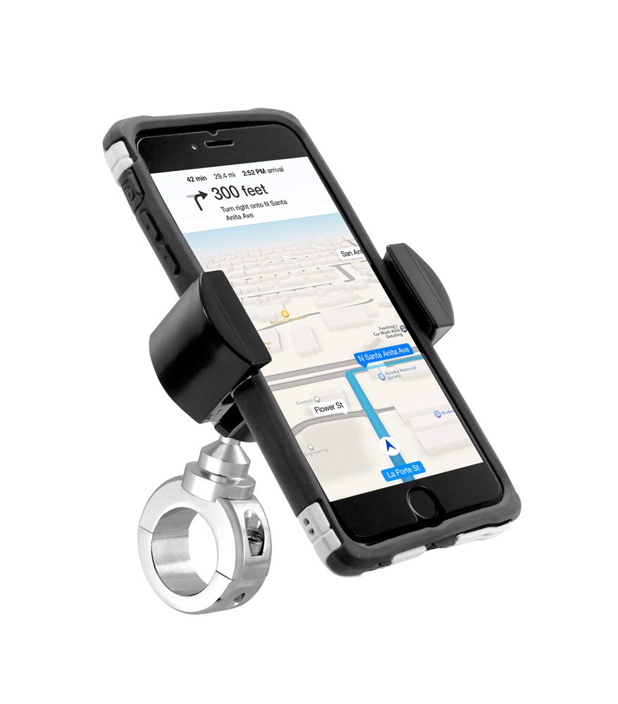 ARKON Mounts RVMC2C RoadVise Motorcycle Phone Mount for iPhone 12 11 Galaxy Note 20 10 S20 S10 Retail Chrome