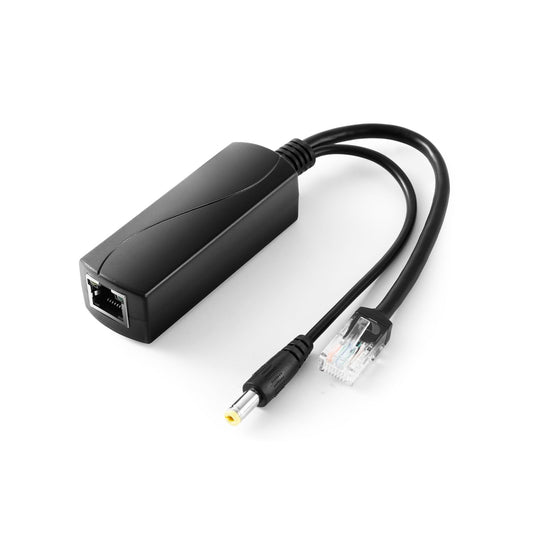 Gigabit PoE Splitter 12V 1A Output, IEEE 802.3af Standard Compliant 10, 100, 1000Mbps Power Over Ethernet Splitter Adapter for Security Camera CCTV