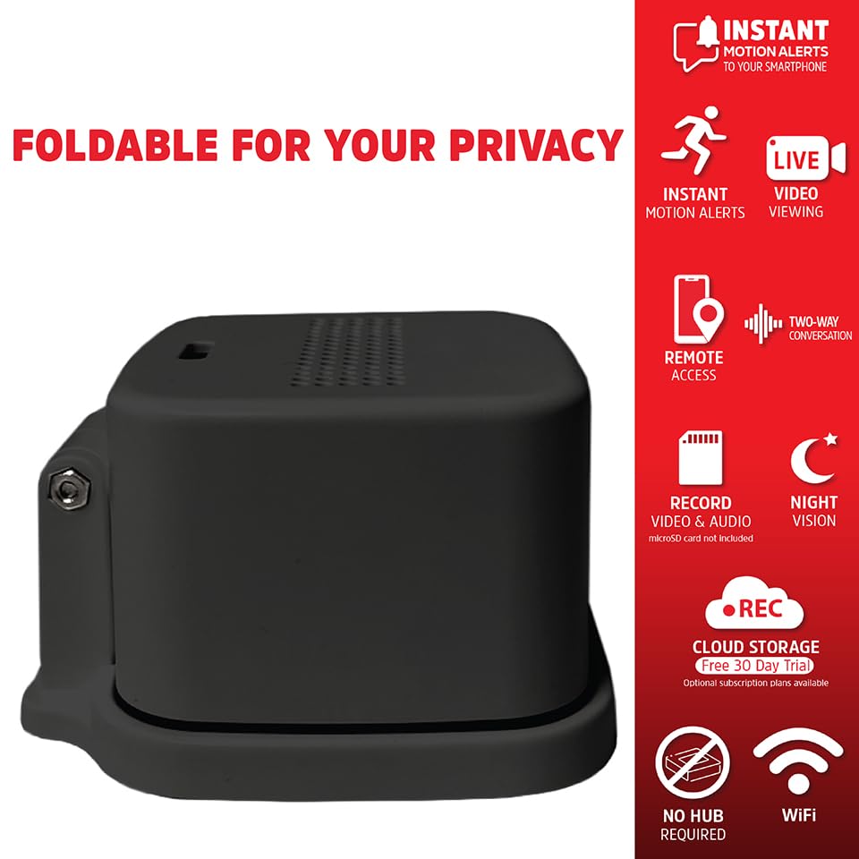 Energizer Smart 2K QHD Security Camera, Wired Indoor 2.4Ghz Wi-Fi Camera, 2-Way Audio, Night Vision, Motion Detection & Instant Alerts, App Control