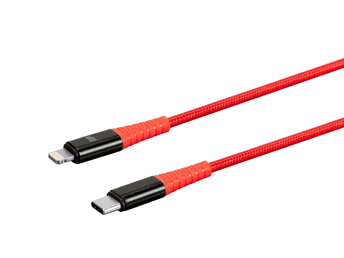 Monoprice Durable Apple MFi Certified USB?C to Lightning Cable - Fast Charging, Flexible, Kevlar-Reinforced Nylon-Braided Jacket, iPhone 13, Pro, Pro…