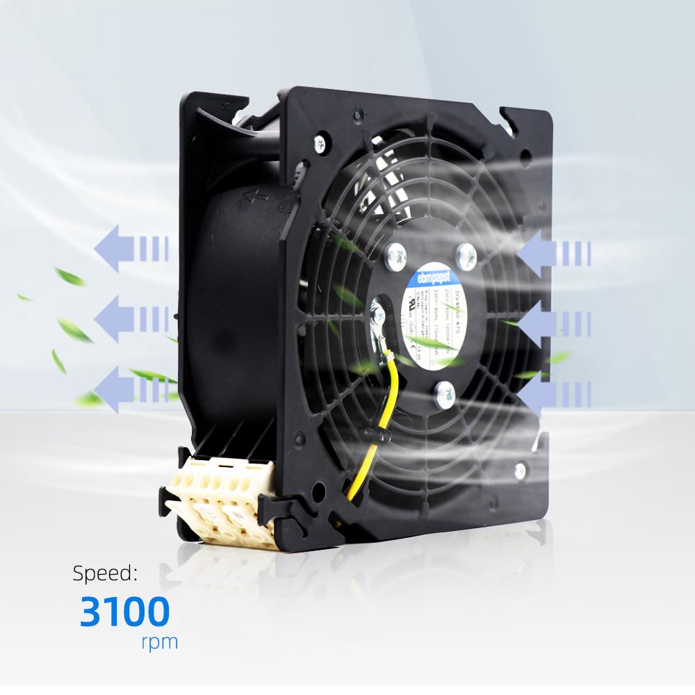 for ebmpapst Fan DV4650-470 12038 120 * 120 * 38MM 12cm 230V AC 50HZ 17.7W Ball Bearing Rittal Cabinet Axial Flow Cooling Fan