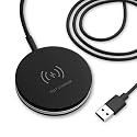 Ultimaxx Magnetic Fast Charger, Qi Wireless USB Charging Pad for iPhone 15/14/13/12/SE/11/X/8, Samsung S23/S22/S21/S20, Flip-Out Module, Car Vent