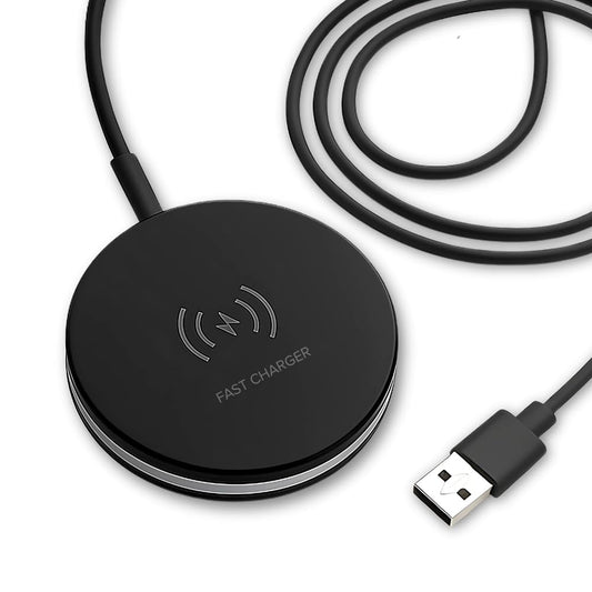 Ultimaxx Magnetic Fast Charger, Qi Wireless USB Charging Pad for iPhone 15/14/13/12/SE/11/X/8, Samsung S23/S22/S21/S20, Flip-Out Module, Car Vent