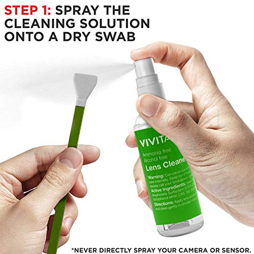 Professional Cleaning Kit for APS-C DSLR Cameras Sensor with Cleaning Swabs and Carry Case