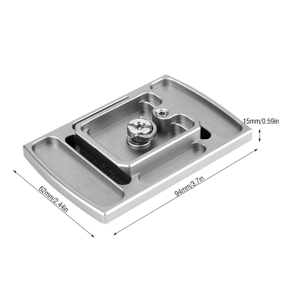 TH-650DV 1/4 Inch Mounting Screw Tripod Monopods Quick Release Plate,Camera Tripod Plate,Quick Release Plate with Video Pin D-Ring Handle,for Camera