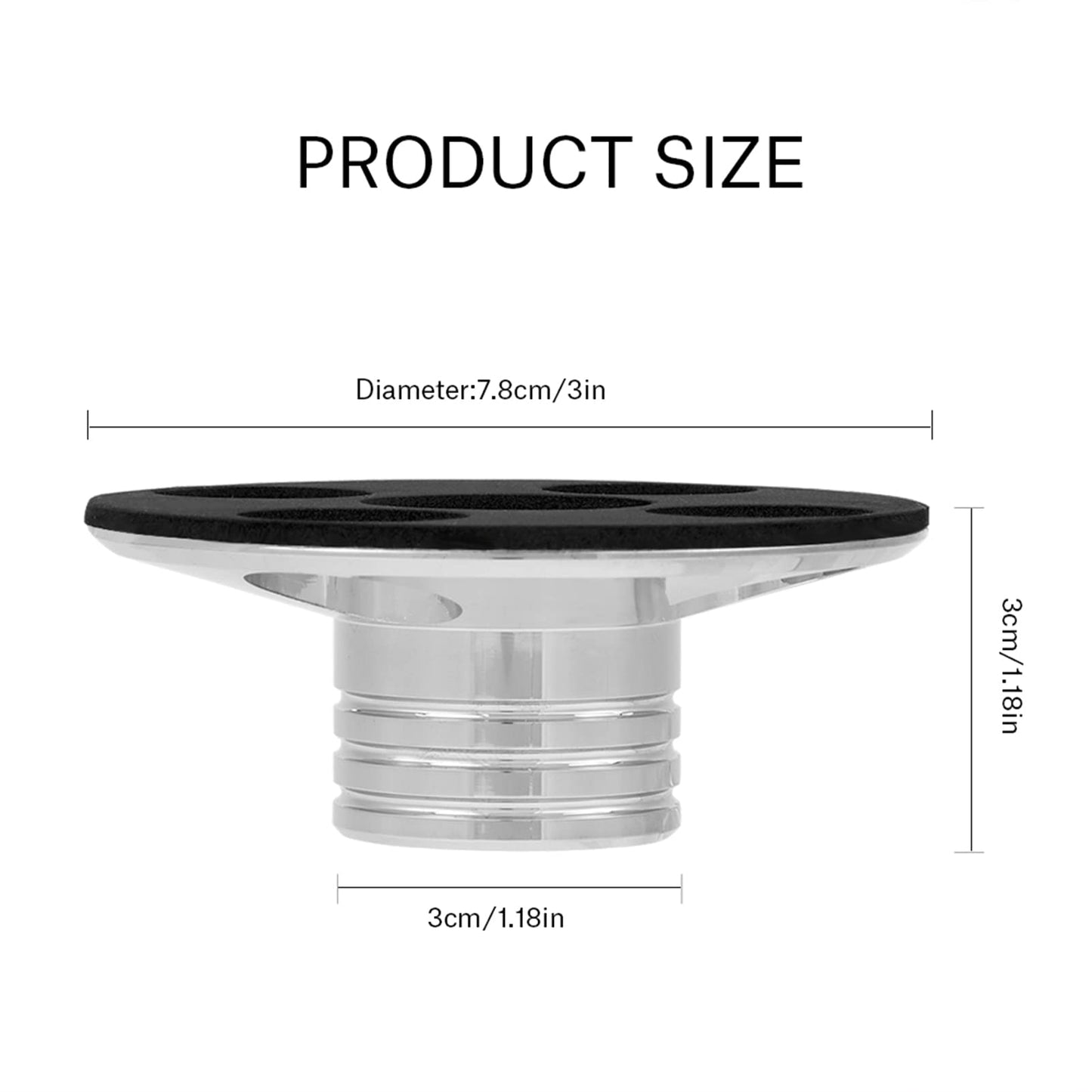 Disc Stabilizer, Professional Record Player Weight Clamp, Audio Turntable Metal Record Clamp