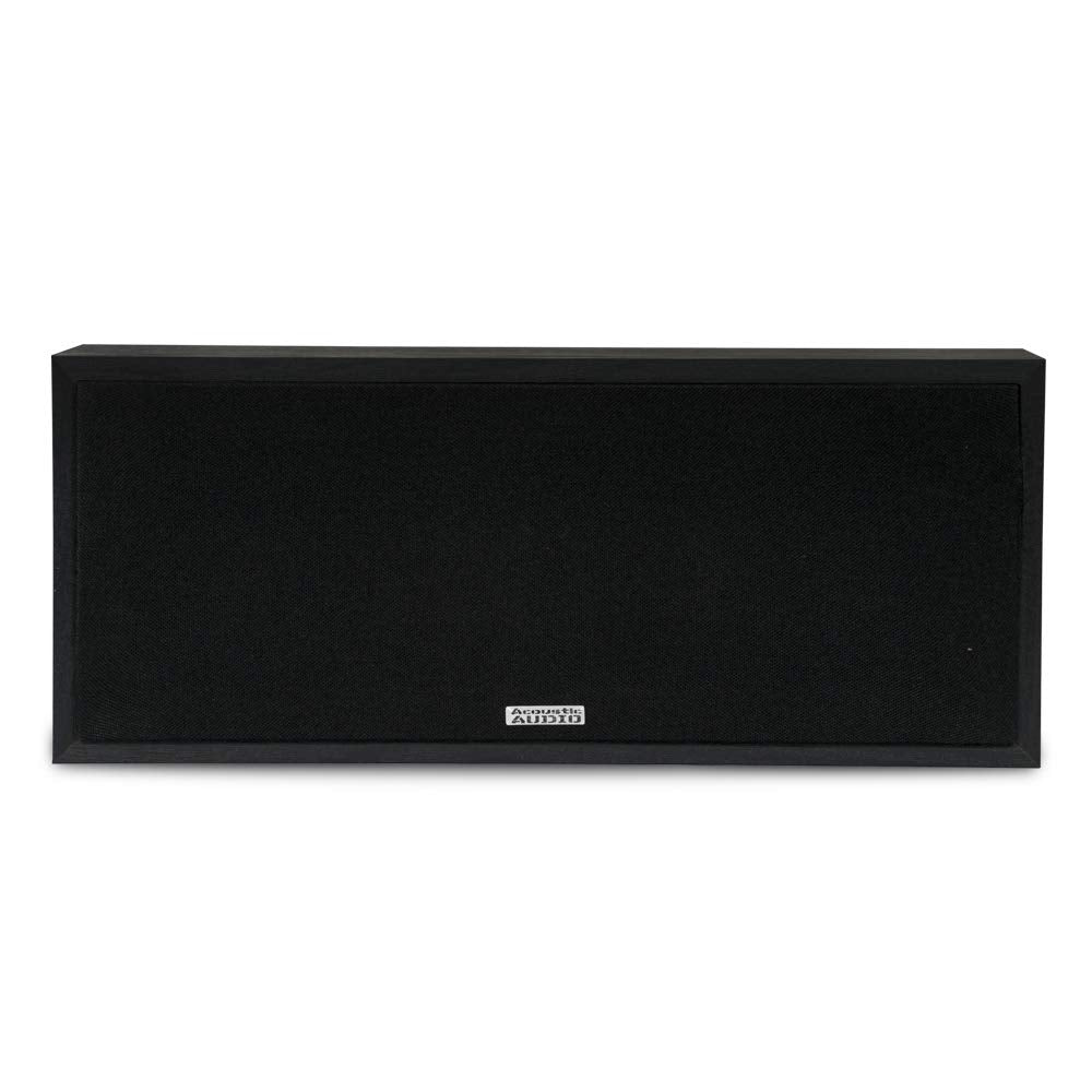 Acoustic Audio Psc-43 Dual 4" 2-Way Center Channel Loudspeaker 150 Watt - Black Ash Finish