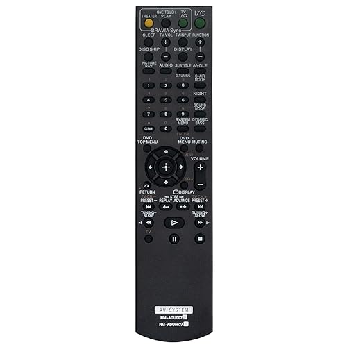 ALLIMITY RM-ADU007 SUB RM-ADU007A Replaced Remote Control Fit for Sony Home Theater AV System 1-480-570-21 DAV-HDX274 DAV-HDX277WC DAV-HDX285
