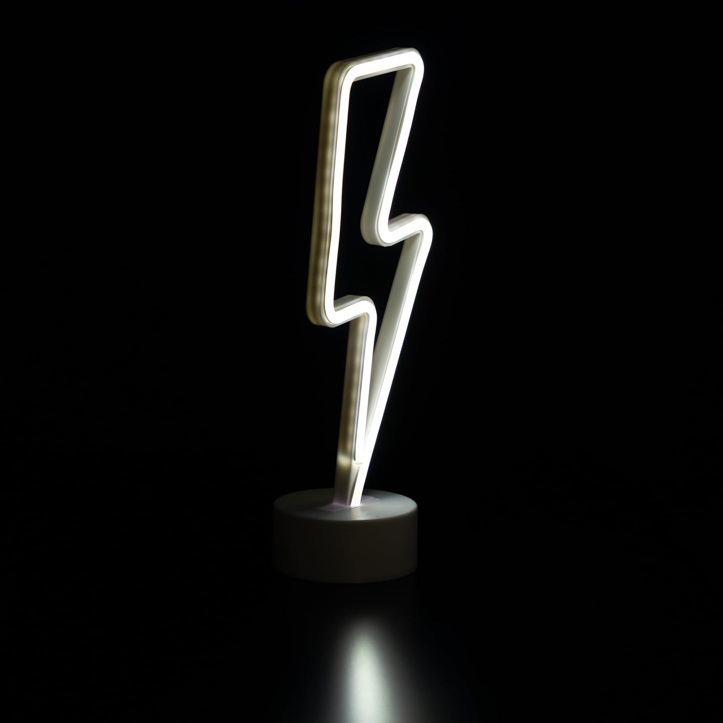 Northlight LED Lightening Bolt Neon Table Light - 11.5" - White