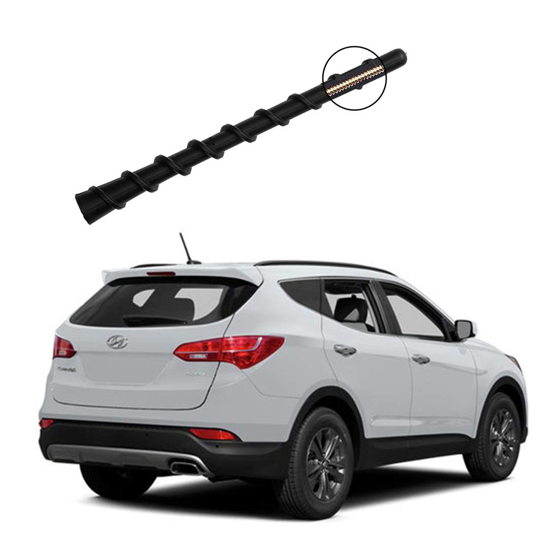 Compatible with H-Y-U-N-D-A-I 7" Radio AM FM Antenna Flexible Rubber Antennae Mast Fits H-y-u-n-d-a-i 2000-2023 All Models with Screw-on Antenna Base