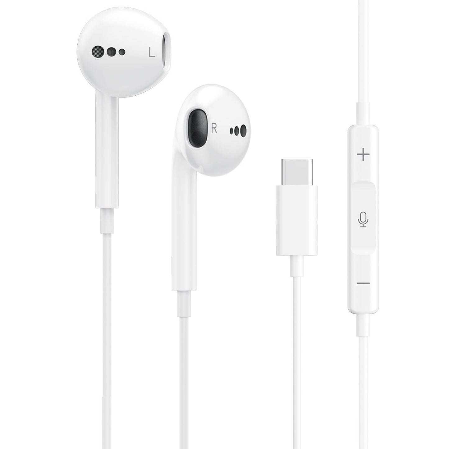 Wired Headphones USB C, Wired Earbuds for iPhone 17 16 15, Type C Earphones